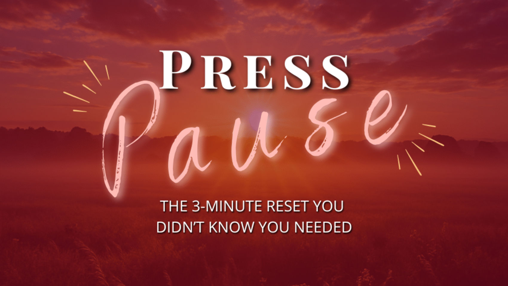 3-Minute Reset - The Montclair Therapist Blog Article Cover Photo