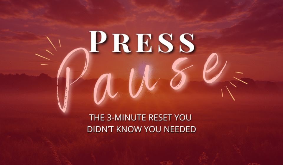 3-Minute Reset - The Montclair Therapist Blog Article Cover Photo